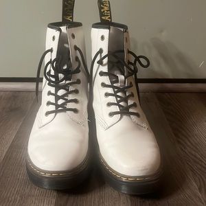 Barely worn white Dr. Martens